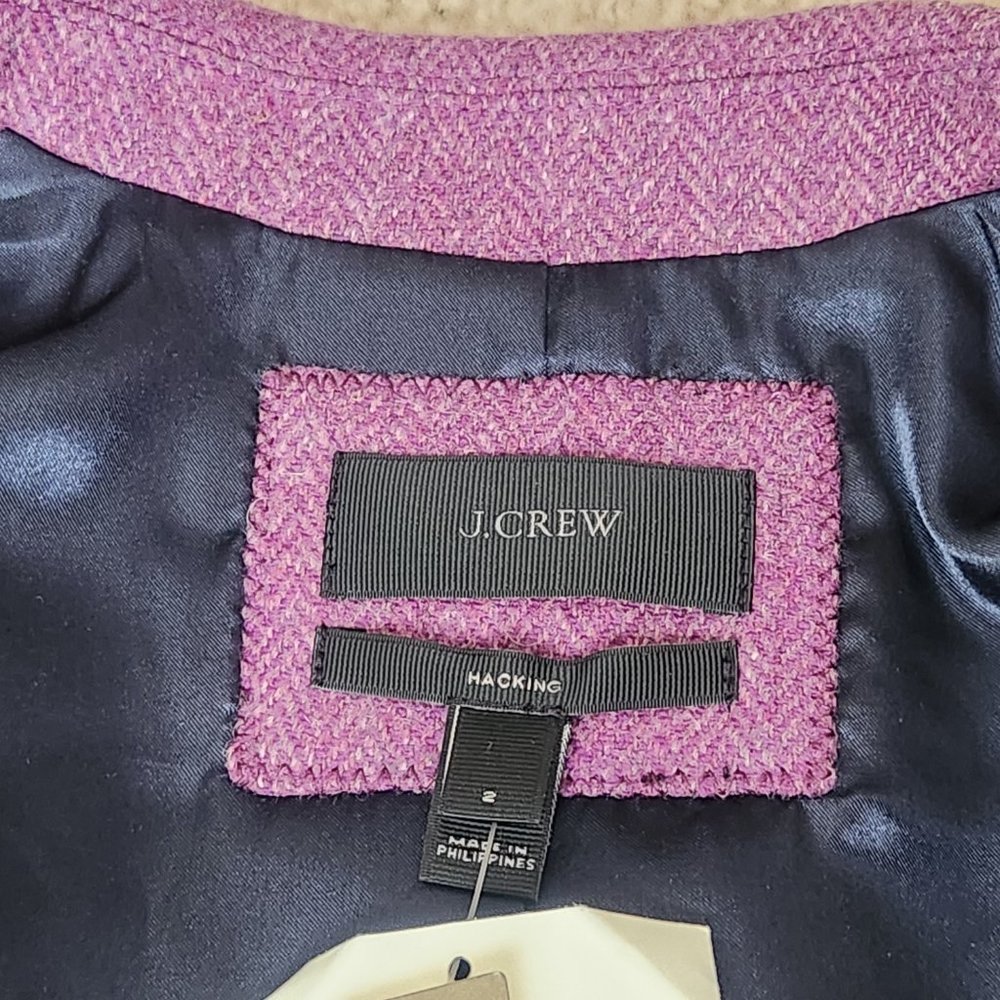NWT Rare Wool Herringbone SUIT--Hacking Blazer and No. 2 Pencil Skirt - Picture 3 of 16